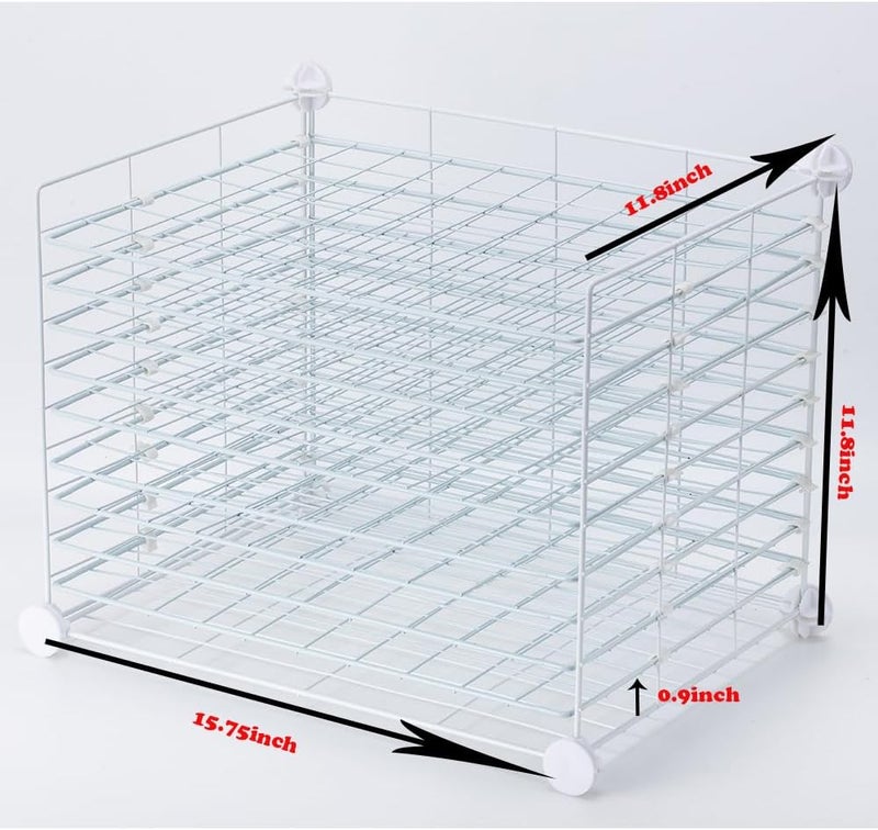 FDSDEFEN Art Drying Rack Removable Shelves ，Wall Art Drying Rack，Art Organizer for Kids, Art Studio and Tabletop Storage, Craft Room and Desktop (10 Shelves) - Image 3